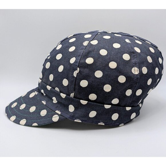 VTG Kromer KlothKap Blue Polka Dot Fitted Hat 7 3/4 Welding Cap Vintage Welder - Picture 3 of 5